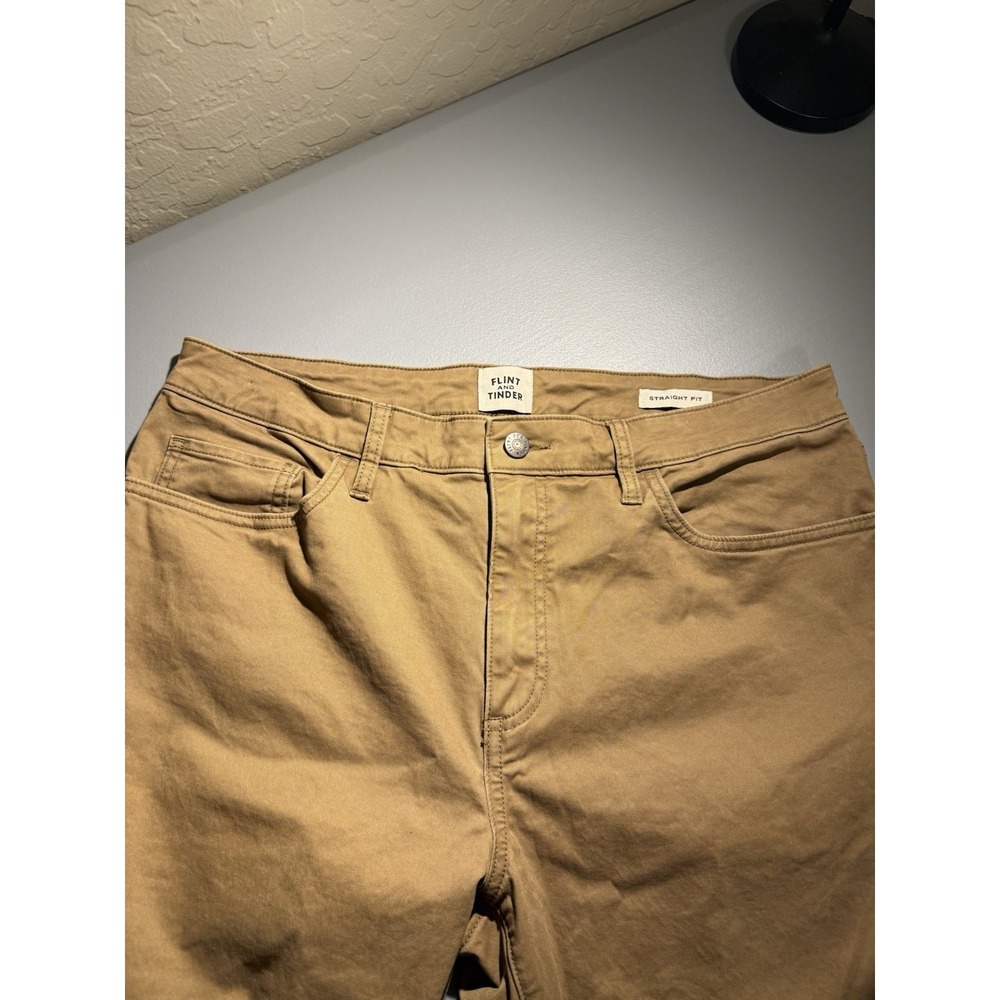 Flint and Tinder Men's 365 Chino Pant Khaki, Straight Fit, Huckberry 34x36